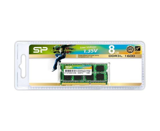 Silicon Power 8GB DDR3L SO-DIMM memory module 1 x 8 GB 1600 MHz RAM Operatīvā atmiņa