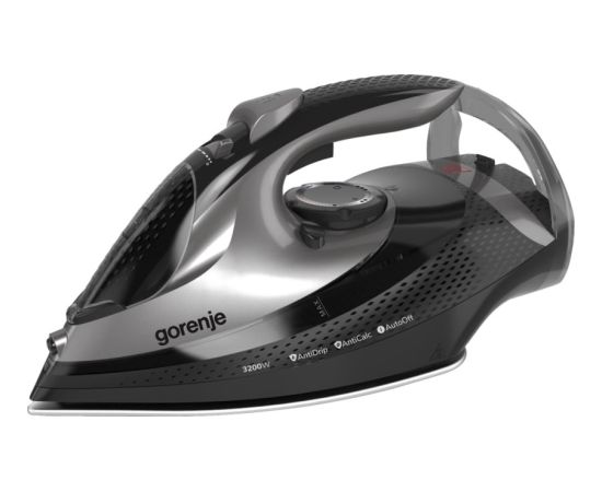 Steam iron Gorenje SIH3200BKS 3200 W Black Gludekļi un sistēmas