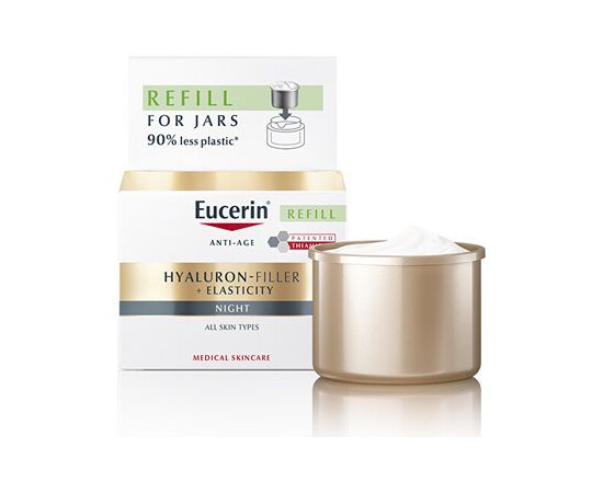 Eucerin Elasticity+Filler Night Cream Refill - Náhradní náplň pro noční krém proti vráskám 50ml Smaržas - NESAKĀRTOTS