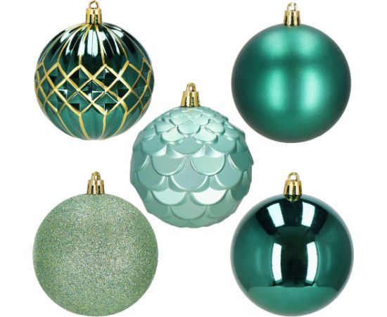 Ziemassvētku eglītes rotājumu komplekts Springos CA1411, 30 gab.  Eglīšu rotājumi