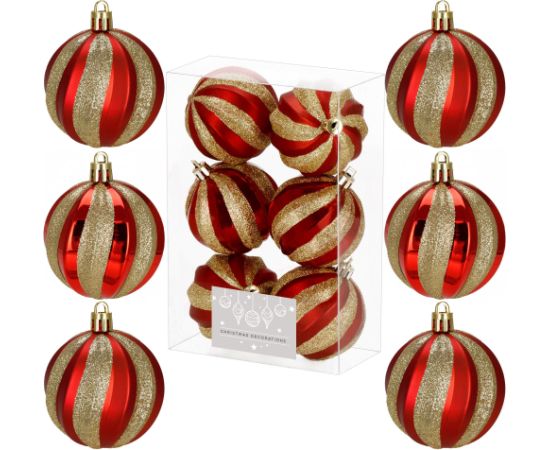 Ziemassvētku eglītes rotājumu komplekts Springos CA1400, 6 gab.  Eglīšu rotājumi