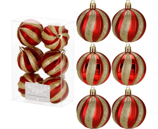 Ziemassvētku eglītes rotājumu komplekts Springos CA1400, 6 gab.  Eglīšu rotājumi