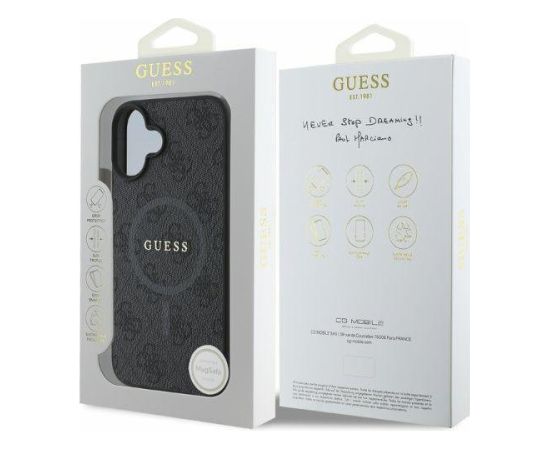 Guess GUHMP16SG4GFRK Aizmugurējais Apvalks Priekš Apple iPhone 16 Neoriģinālie Maciņi