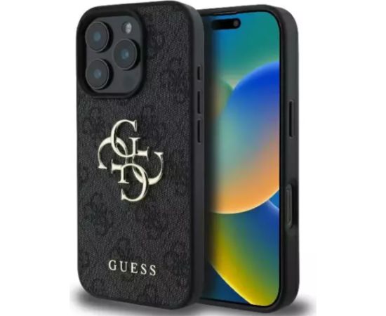Guess 4G Big Logo Case Aizsargapvalks Priekš Apple iPhone 16 Pro Max Neoriģinālie Maciņi