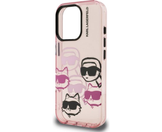Karl Lagerfeld IML Multi K&CH Heads Case Aizsargapvalks priekš Apple iPhone 16 Pro Neoriģinālie Maciņi