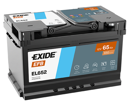 Exide EFB EL652 12V 65Ah 650A 278x175x175 EL652 Akumulatori