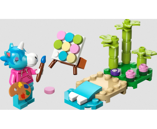 LEGO Animal Crossing™ 30703 Julian pludmales glezna Citas preces, LEGO