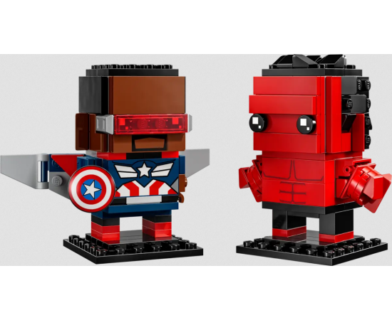 LEGO BrickHeadz 40668 Kapteiņa Amerikas un Sarkanā Halka figūras Citas preces, LEGO