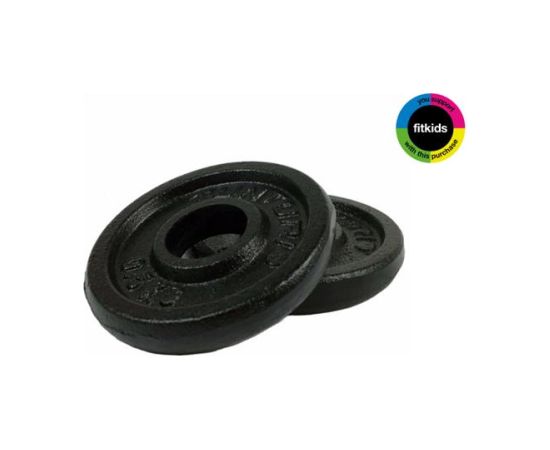 Tunturi Svaru diski 0.5kg, Melni, 2gb Svaru ripas un stieņi