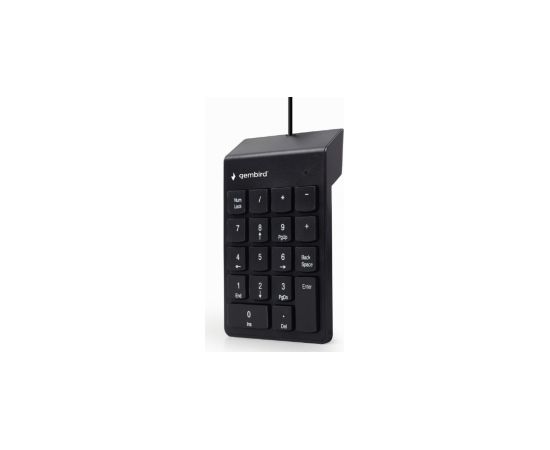 Gembird USB numeric keypad Black slim Klaviatūras