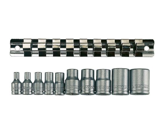Tengtools Uzgriežņa galviņu komplekts Teng Tools M3814; TX-E; 1/4''; 3/8''; 10 gab. Mehāniskie instrumenti