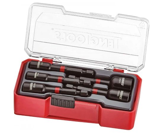 Tengtools Skrūvgriežu uzgaļu komplekts Teng Tools TJNS05; 1/4''; 5 gab. Piederumi urbjiem