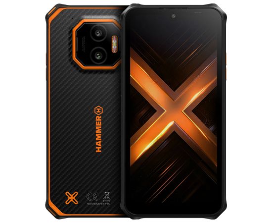HAMMER Energy X2 5G 8/256GB Orange Mobilie telefoni