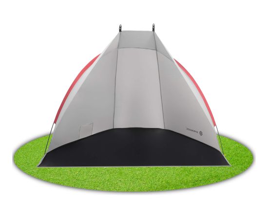 Springos Туристическая палатка 220x120x120 см пляжная с чехлом, экраном серо-черная Новинки Для дома и сада 