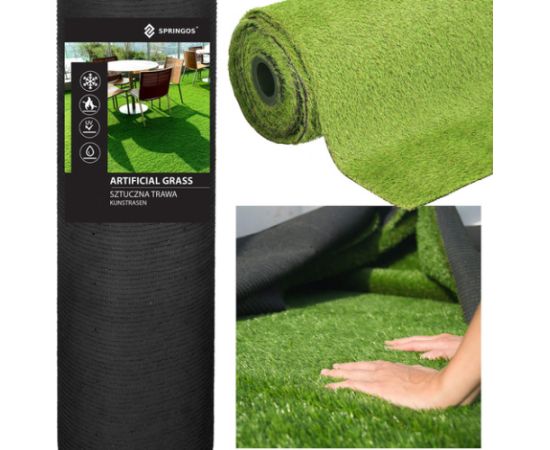 Mākslīgā zāle 4 m terasei balkonam mīksta Springos GA0047 20 mm Jaunumi, mēbeles, māja