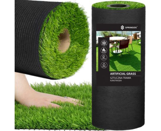 Mākslīgā zāle Springos GA0043 2 m terasei/balkonam UV‑izturīga 32 mm Jaunumi, mēbeles, māja