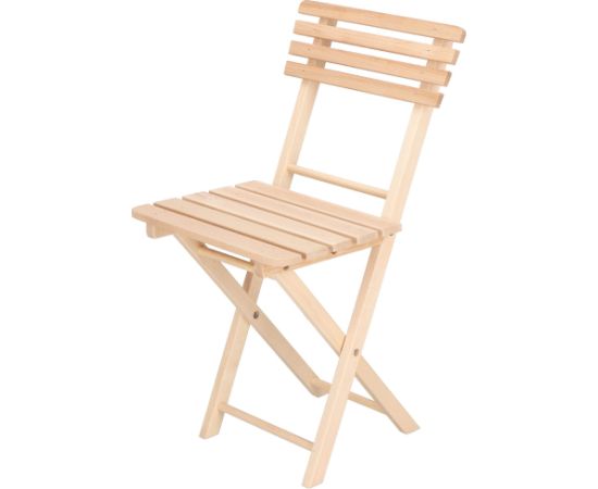 Koka saliekami 2 krēsli + 1 galda komplekts Springos BS001 Dārza mēbeļu komplekti