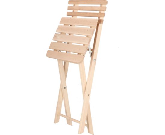 Koka saliekami 2 krēsli + 1 galda komplekts Springos BS001 Dārza mēbeļu komplekti