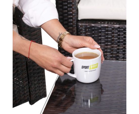 Модульный набор садовой мебели Springos GF0062 стол, кресло, диван, 4 модуля, коричнево-кремовый Dārza mēbeļu komplekti