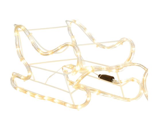 LED Ziemassvētku dekorācija ziemeļbriedis ar ragavām Springos CL4119, 120 cm, silti balta Ziemassvētku lampiņas, LED virtenes