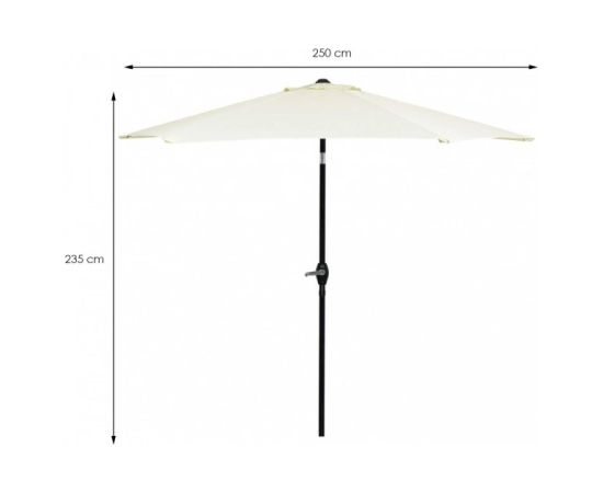 Зонт садовый стоячий с наклоном Springos GU0013, 250 см Зонты от солнца и аксессуары