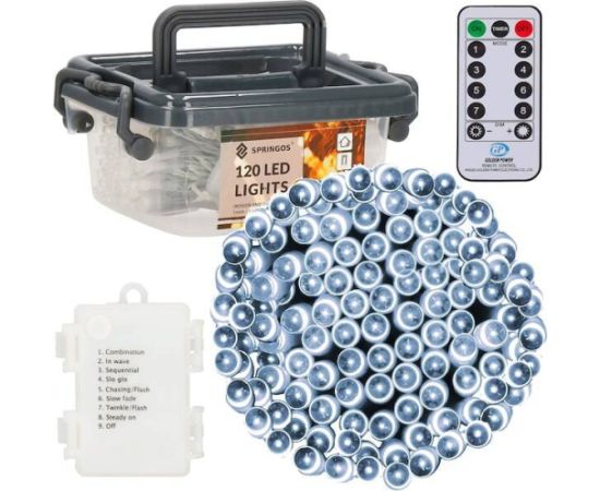 Ziemassvētku lampiņas Springoss CL0172 120 Led Ziemassvētku lampiņas, LED virtenes