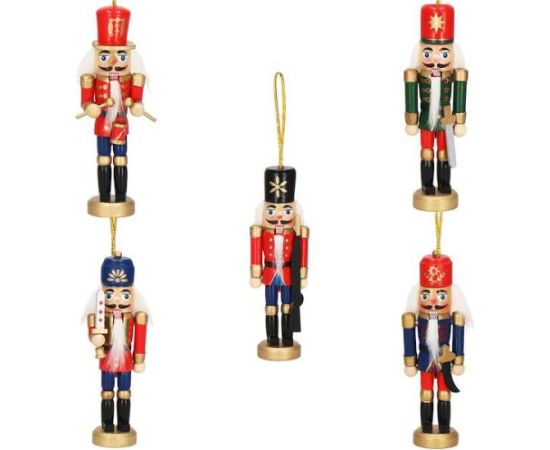 Ziemassvētku rotājums-riekstkodis Springos CA0821 12,5cm 6gab.  Eglīšu rotājumi