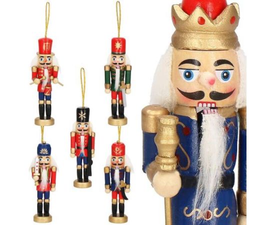 Ziemassvētku rotājums-riekstkodis Springos CA0821 12,5cm 6gab.  Eglīšu rotājumi