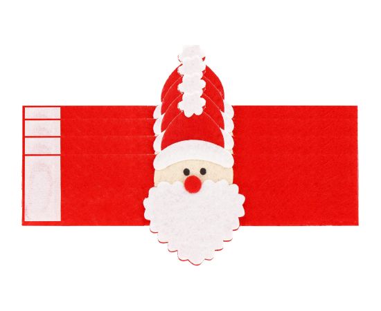 Springos CA1085 РОЖДЕСТВЕНСКИЕ КОЛЬЦА ДЛЯ САЛФЕТОК 5Х18,5 СМ 4 ШТ.  Eglīšu rotājumi