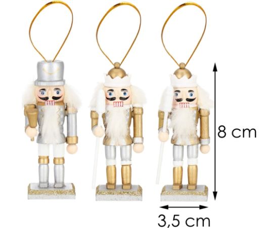 Springos Новогоднее украшение Щелкунчик Весна CA1108 8см 3 шт.  Eglīšu rotājumi