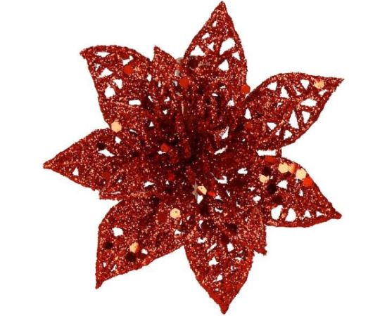 Ziemassvētku rotājums-poinsettia Springos CA0727  Eglīšu rotājumi