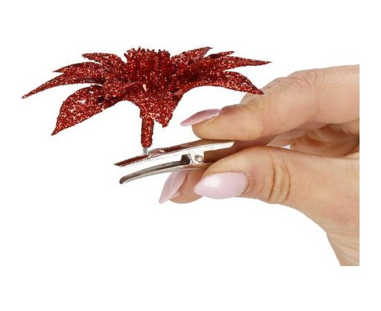 Ziemassvētku rotājums-poinsettia Springos CA0727  Eglīšu rotājumi