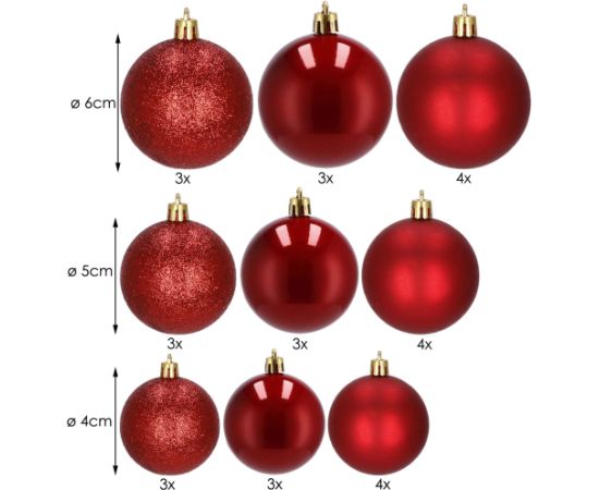 Ziemassvētku bumbiņas Springos CA0179  Eglīšu rotājumi