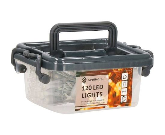 Ziemassvētku lampiņas Springos CL0173 120 Led 9m Ziemassvētku lampiņas, LED virtenes