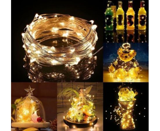 Ziemassvētku lampiņas Springos CL0078 100 Led 10 m Ziemassvētku lampiņas, LED virtenes