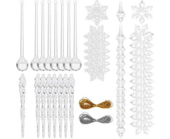 Набор новогодних украшений Springos CA0713 53 шт.  Eglīšu rotājumi