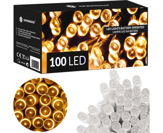 Ziemassvētku lampiņas Springos CL4034 100 Led Ziemassvētku lampiņas, LED virtenes