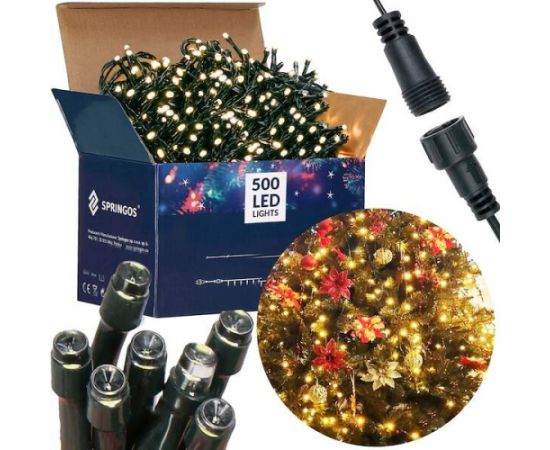 Ziemassvētku lampiņas Springos CL0524 30 m Ziemassvētku lampiņas, LED virtenes