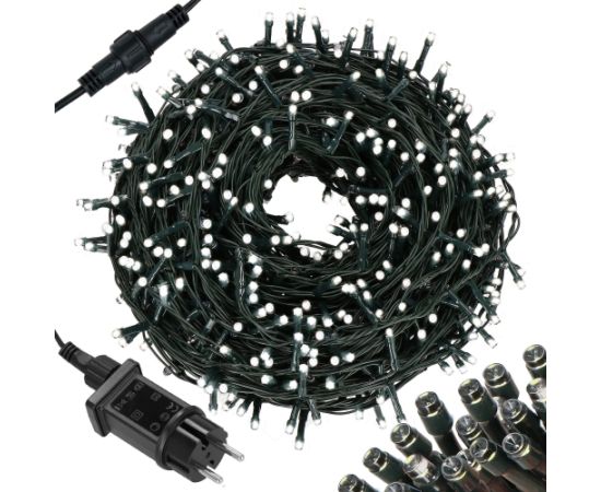 Ziemassvētku eglīšu lampiņas 300 led Springos CL4084 daudzkrāsains Ziemassvētku lampiņas, LED virtenes