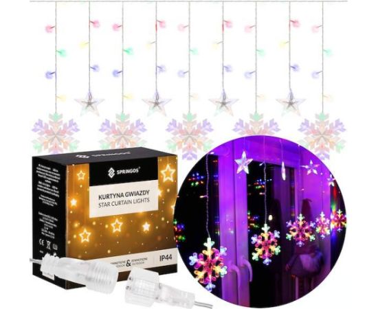 Ziemassvētku lampiņas Springos CL4019 138gab 2.7m Ziemassvētku lampiņas, LED virtenes