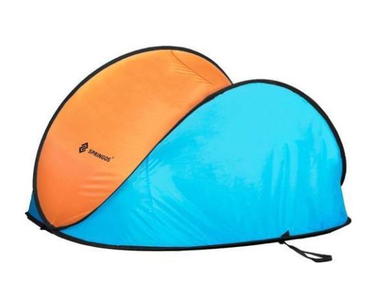 Pludmales telts Springos PT003 (200 × 120 × 110 cm), oranža Jaunumi -Dārzam