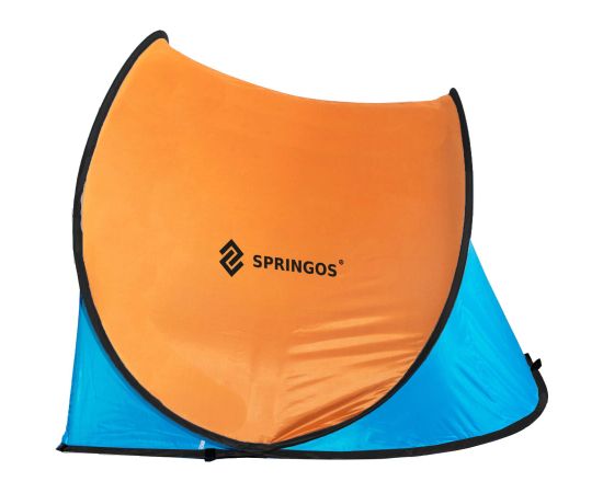 Pludmales telts Springos PT003 (200 × 120 × 110 cm), oranža Jaunumi -Dārzam