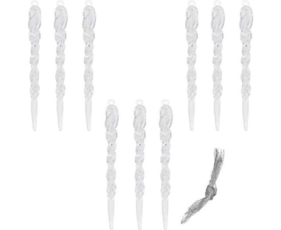 Ziemassvētku lāstekas Springos CA0747 10cm 9 gab  Eglīšu rotājumi