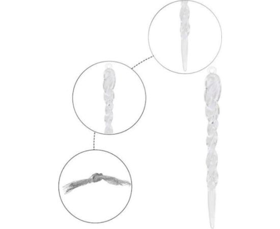 Ziemassvētku lāstekas Springos CA0747 10cm 9 gab  Eglīšu rotājumi