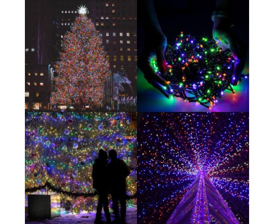 Ziemassvētku lampiņas Springos CL1009, 1000LED Ziemassvētku lampiņas, LED virtenes