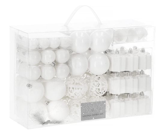 Набор ёлочных украшений Springos CA0858, 3/4/6 см, 101 шт.  Eglīšu rotājumi