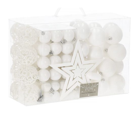 Набор ёлочных украшений Springos CA0839, 6/4/3 см, 101 шт.  Eglīšu rotājumi