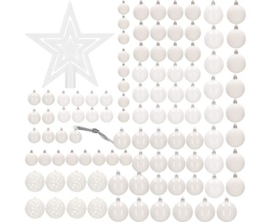 Набор ёлочных украшений Springos CA0839, 6/4/3 см, 101 шт.  Eglīšu rotājumi