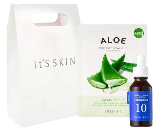 Numbuzin Its Skin Beauty Soothing Gift Set zestaw łagodzące serum do twarzy 30ml + łagodząco-nawilżająca maseczka w płachcie 20ml Smaržas - NESAKĀRTOTS