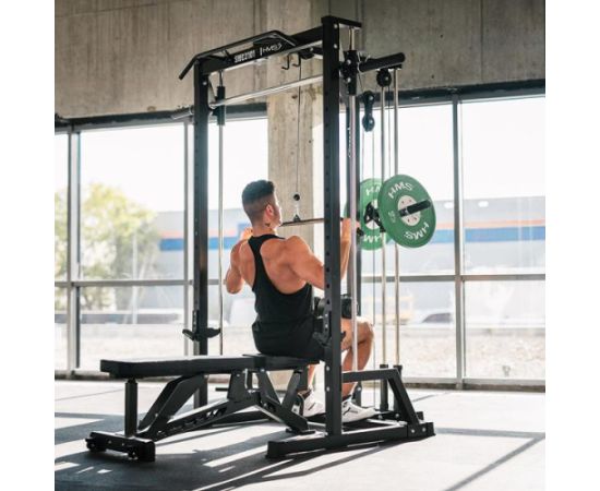 Smita trenažieris SWC3101 SMITH MACHINE WITH PLATE-LOADED CABLE SYSTEM SEMI COMMERCIAL HMS Комплексные тренажеры